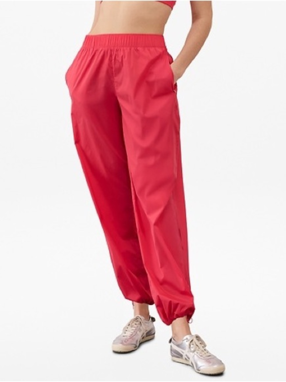 New Athleta Rise Relaxed Fit Jogger Pants Punch Pink NWT Casual Women’s Size XS